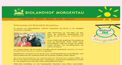 Desktop Screenshot of biolandhof-morgentau.de