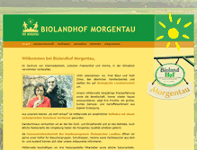 Tablet Screenshot of biolandhof-morgentau.de